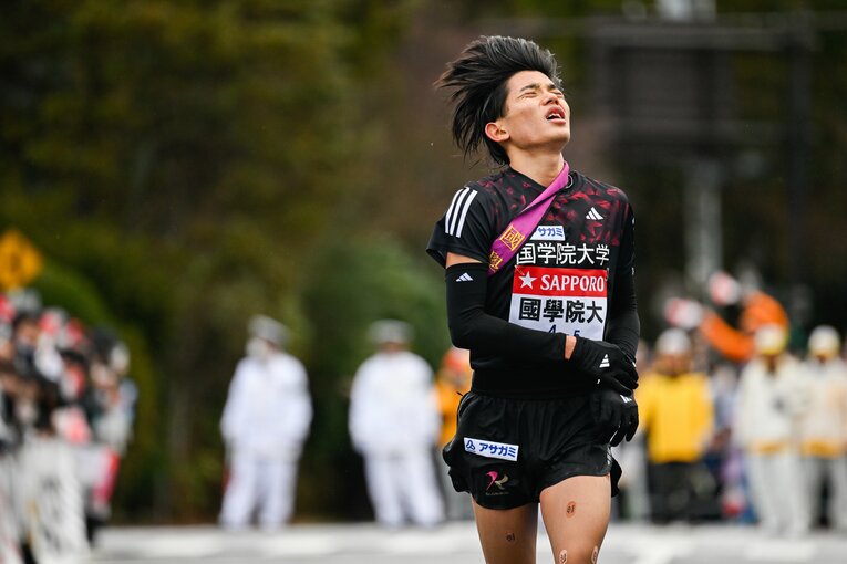 箱根で5区・山上りを担当した2年生の上原琉翔も主力のひとりとして前田監督の期待がかかる　©Nanae Suzuki