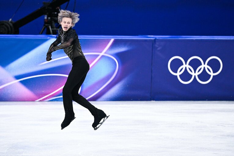 得意のジャンプでミスが続き、スピンやステップも粗くなってしまった　©Asami Enomoto/JMPA