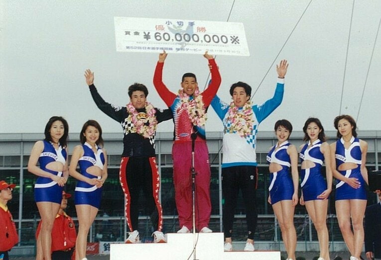 1999年3月、現行のルールでは史上初となるグランドスラムを達成した神山雄一郎　©︎JKA