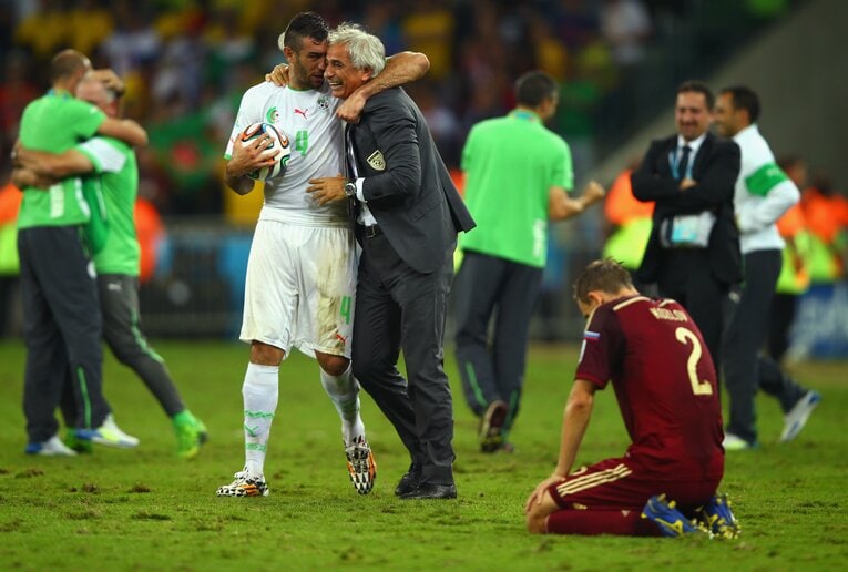 2014年ブラジルW杯、アルジェリアを決勝トーナメントに導いたハリルホジッチ　©Getty Images