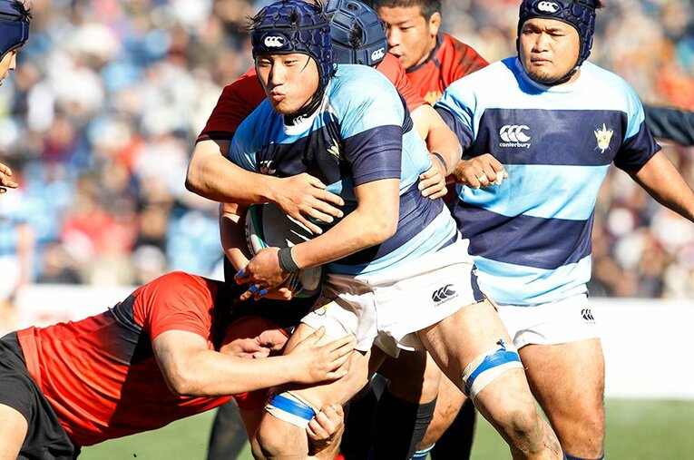 関東学院大学時代の稲垣啓太 ／ photograph by Sports Graphic Number