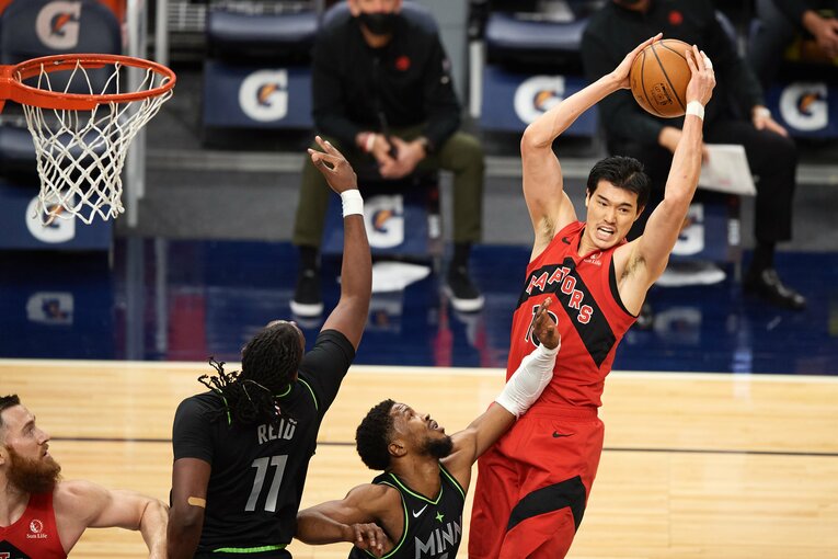 トロント・ラプターズ時代（2021年）©︎Hannah Foslien/Getty Images