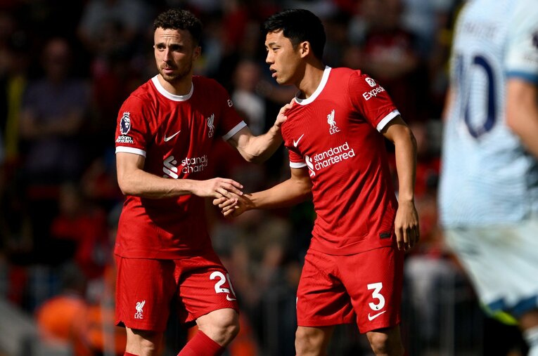 24-25シーズンはリバプールで遠藤航らと共闘し、プレミア王者に　©Getty Images