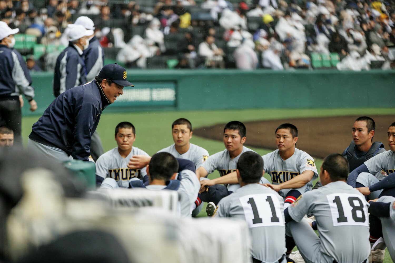 須江は何より「対話」を重要視する。就任1年目にそれに気づけたことが大きかったという　©Kiichi Matsumoto