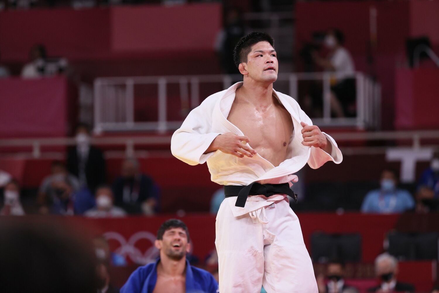 リオ五輪につづき、2大会連続金メダルを獲得した大野将平 ©Kaoru Watanabe/JMPA