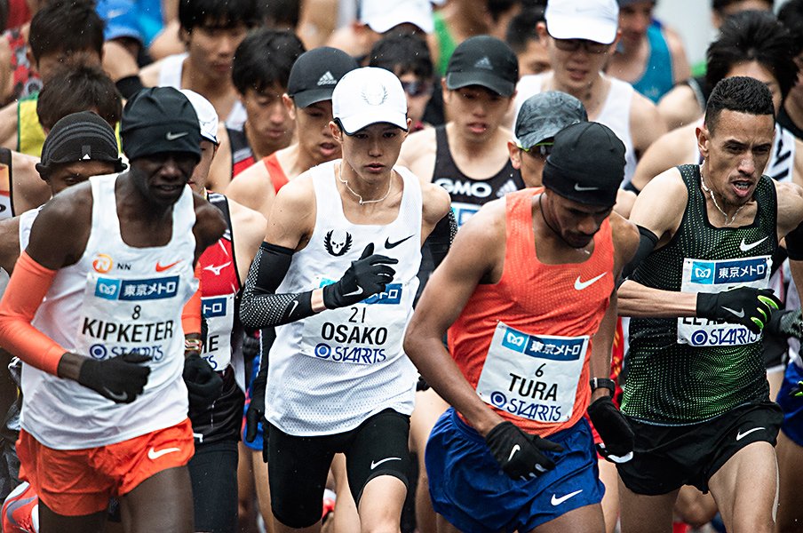 東京マラソンは勝敗の前にタイム！大迫傑の2時間5分50秒は切れるのか。＜Number Web＞ photograph by Yuki Suenaga