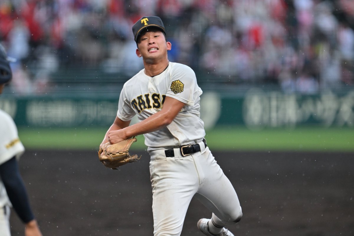 馬庭はこの日3番手で登場。甲子園4戦で492球を投げた　©Hideki Sugiyama