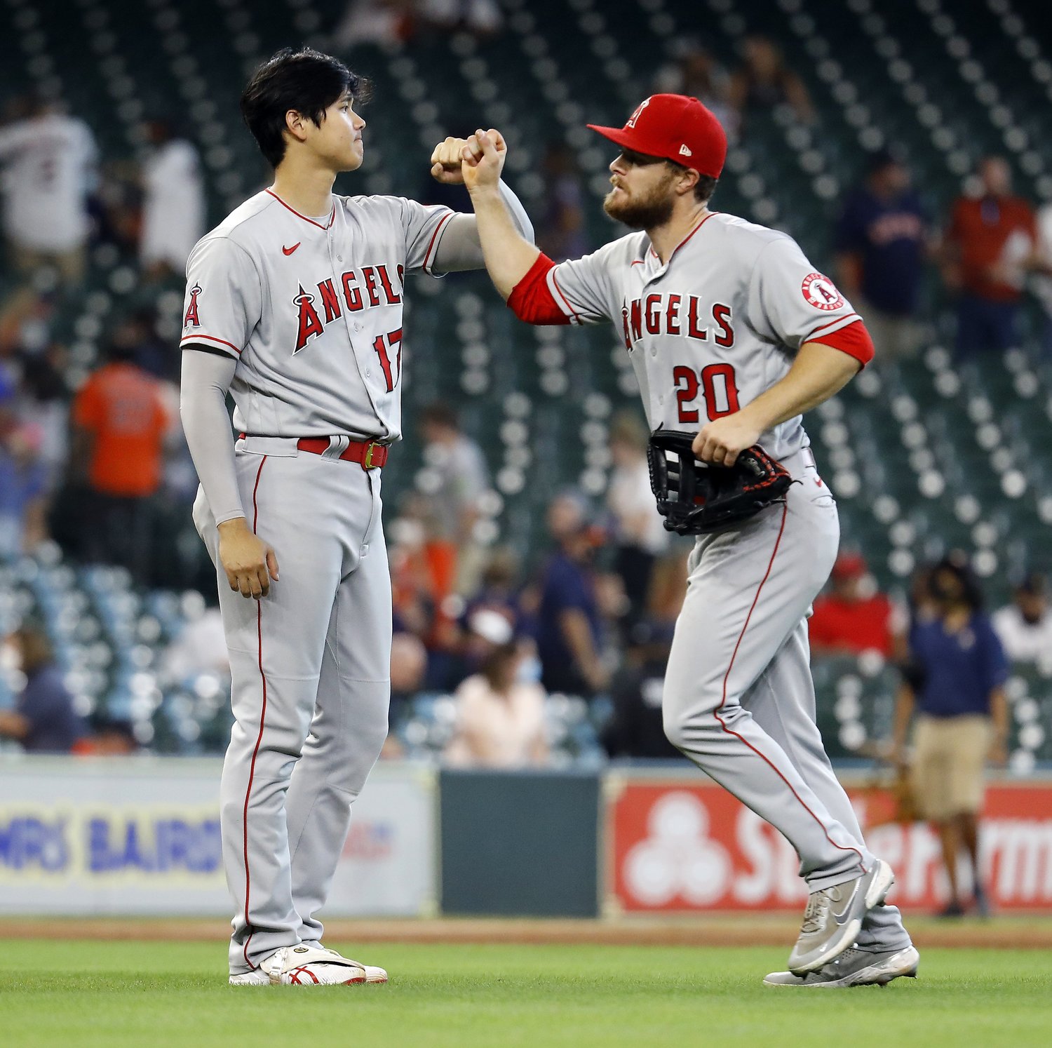 大谷とウォルシュⒸGetty Images