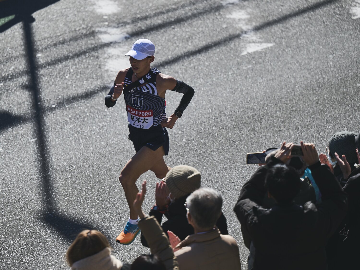 8区区間賞の木本。東洋大とシード権争いを繰り広げ、箱根10位となった城西大学は4年生が出走しなかった　©Yuki Suenaga