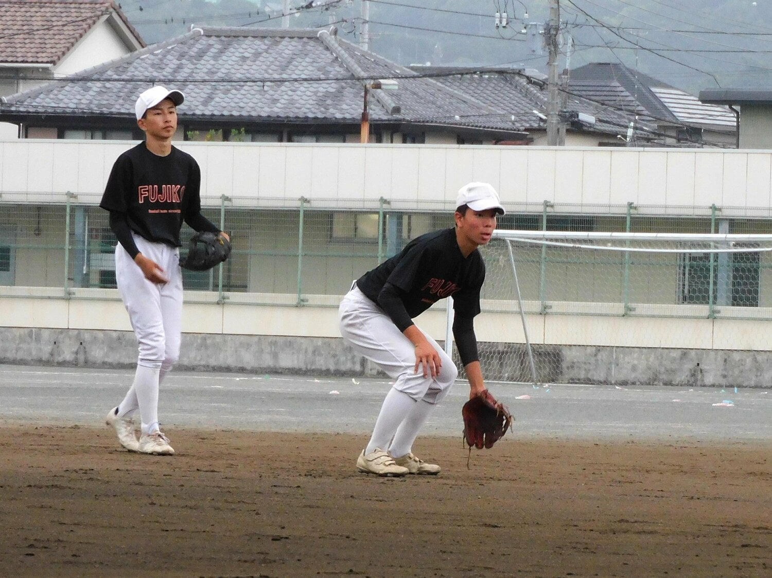 富士高校の練習　©Jun Aida