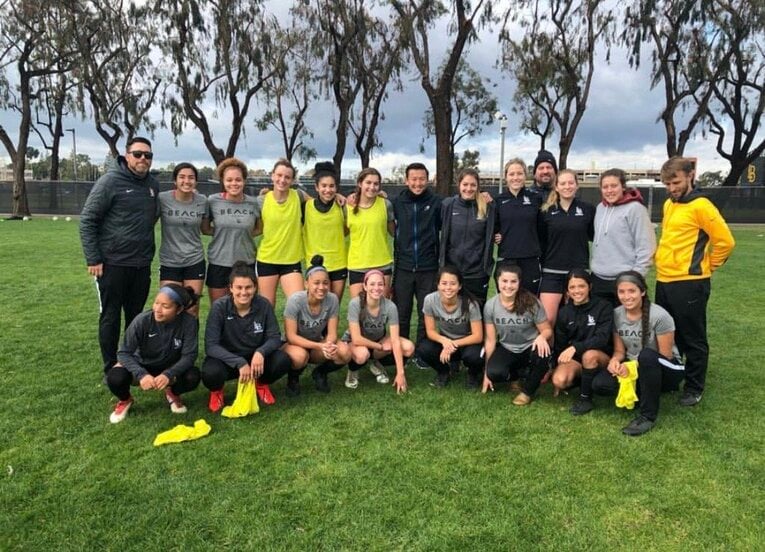 中田史弥トレーナーのアメリカ留学時代（写真=本人提供）