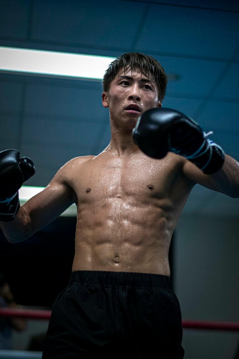 2019年ドネア戦前の公開練習　©Takuya Sugiyama