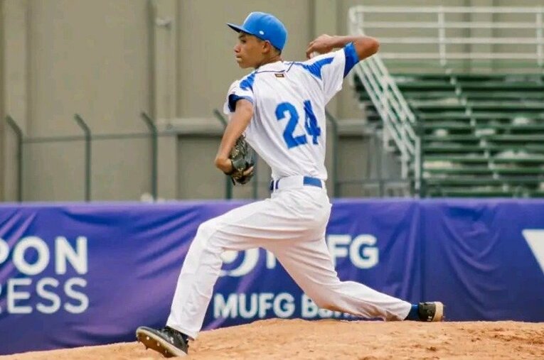 イタリアで野球に励むルポ拓真　※家族提供