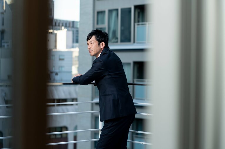 松田宣浩のインタビュー「後」カット　©Miki Fukano