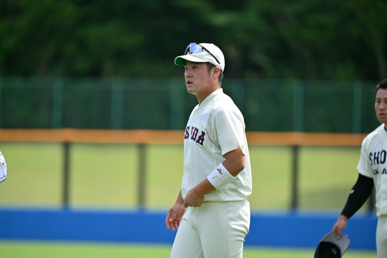 楽天から5位指名を受けたスラッガー・吉納翼。大学ジャパンにも選出され、強肩も武器だ　©Hideki Sugiyama