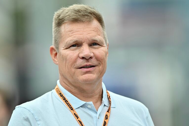 1994年の日本GPでF1のキャリアをスタートさせたミカ・サロ。翌年から7シーズンにわたってF1に参戦し、ランキング最高位は99年の10位だった。現在58歳　©Getty Images