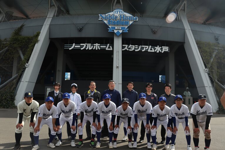 那珂湊、笠間との3校連合で戦った2025年春の公式戦　©Yuki Kashimoto