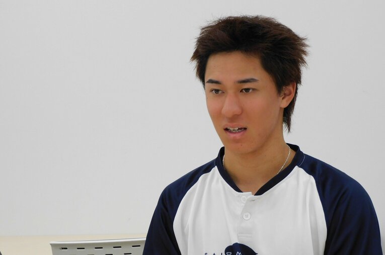 高校時代を振り返る杉山　©NumberWeb