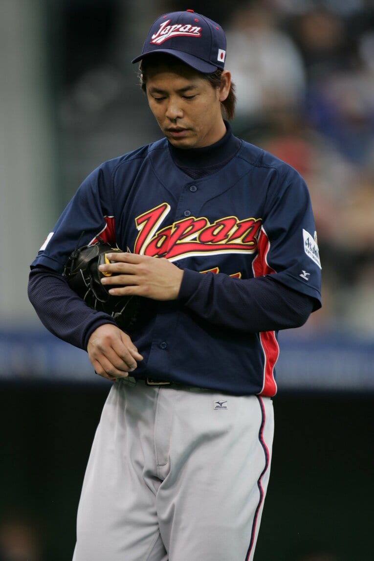 2006年WBC第2ラウンド、日本対アメリカ戦に登板した清水　©Naoya Sanuki