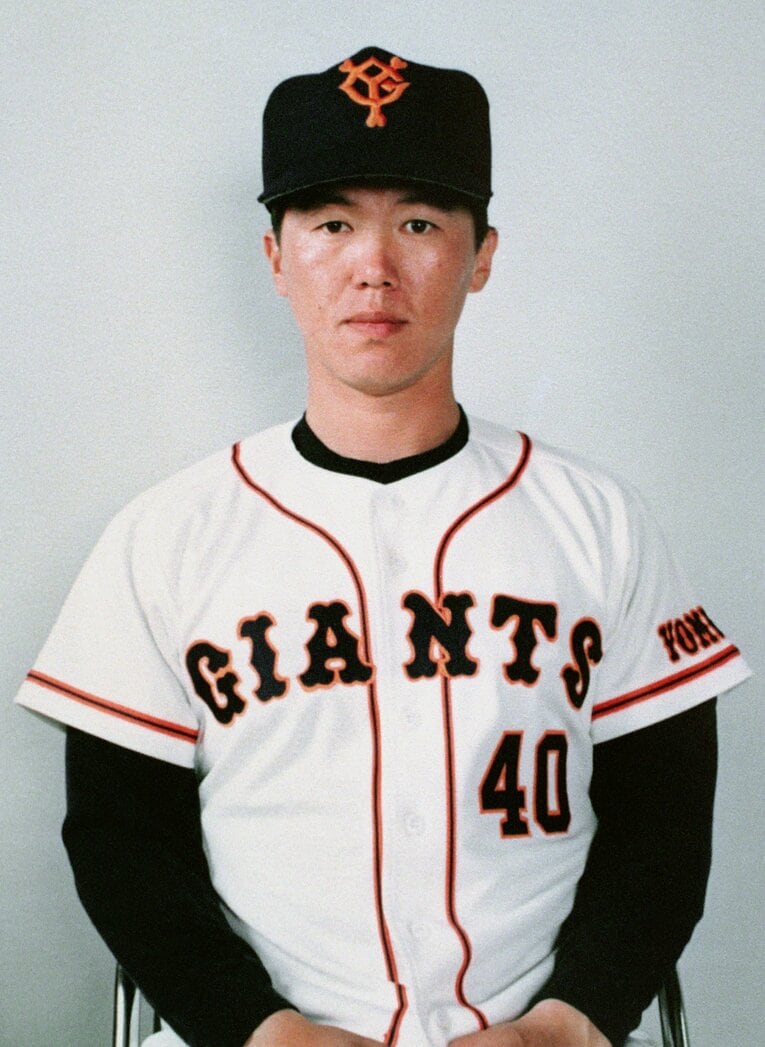 巨人時代の佐藤洋（現・東北の監督）　©JIJI PRESS