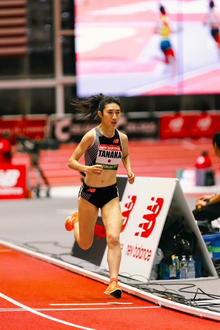 ボストンでのニューバランス室内GP、1500mのレースで室内日本記録を更新した　©︎Kosuke Maeda/@ctfl_official