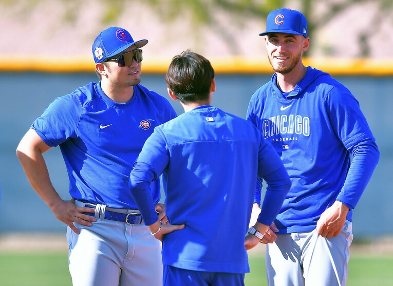 メジャー2年目、体重100キロオーバーに肉体改造した鈴木（2023年2月20日）　©JIJI PRESS