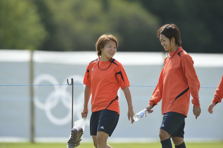 宮間あや、安藤梢（2012年ロンドン五輪）©︎JMPA　