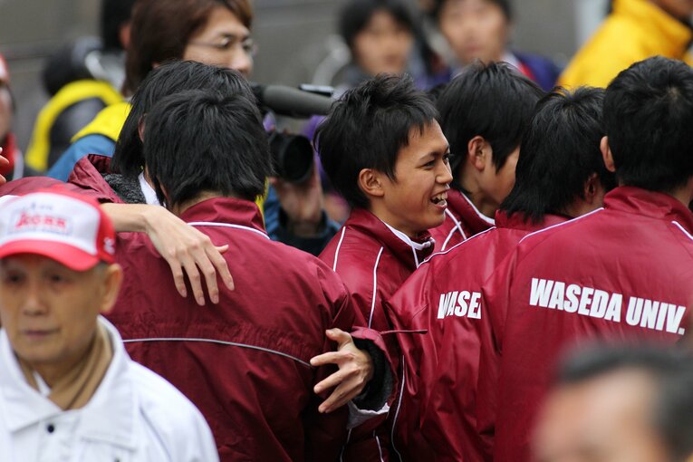 1区で区間賞を獲得した早大1年・大迫傑（2011年）©︎Shigeki Yamamoto