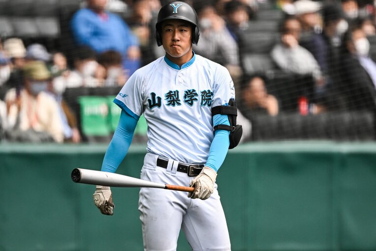 プロ注目の山梨学院・高橋海翔（野手）　©Nanae Suzuki