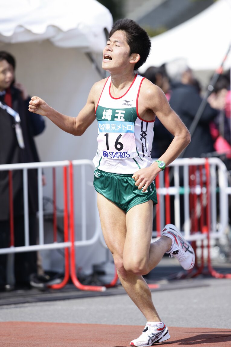 2011年東京マラソンの川内優輝　©Shiro Miyake