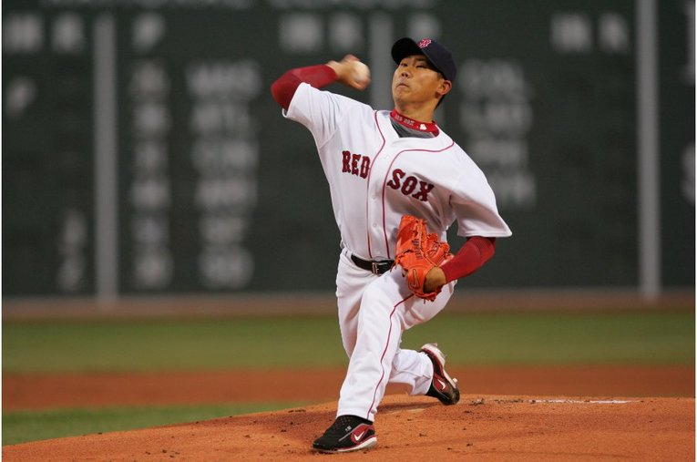 レッドソックス時代の松坂　©Sports Graphic Number