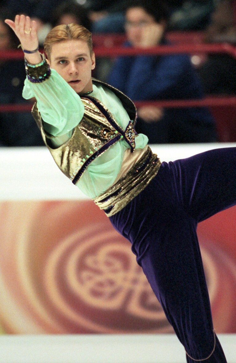 3アクセル＋3ループを成功させたことがあるアレクサンドル・アブト（1998年撮影）　©Getty Images