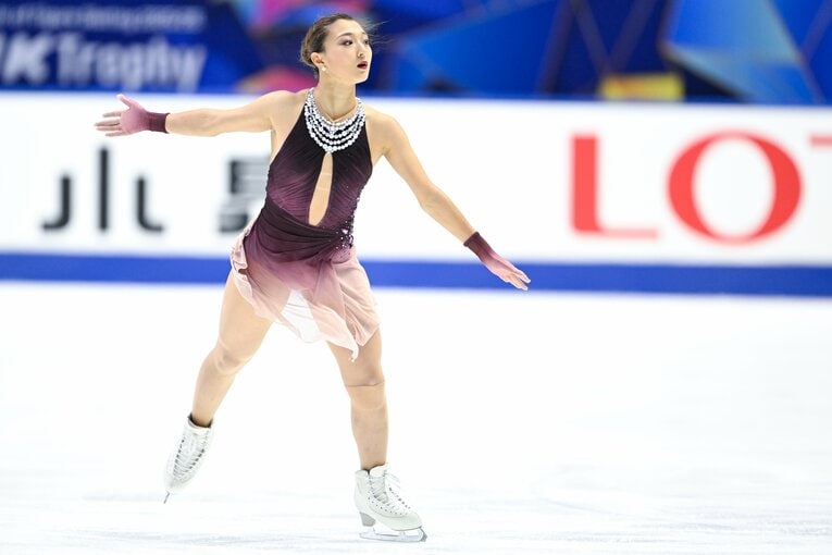 NHK杯で圧巻の演技を見せ、優勝を果たした坂本花織　©Asami Enomoto