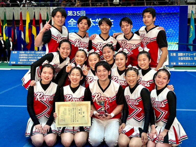 2023年、2024年とチアリーディングの全日本インカレで連覇を果たした東京外国語大学／東京外国語大学チアリーディング部RAMS提供