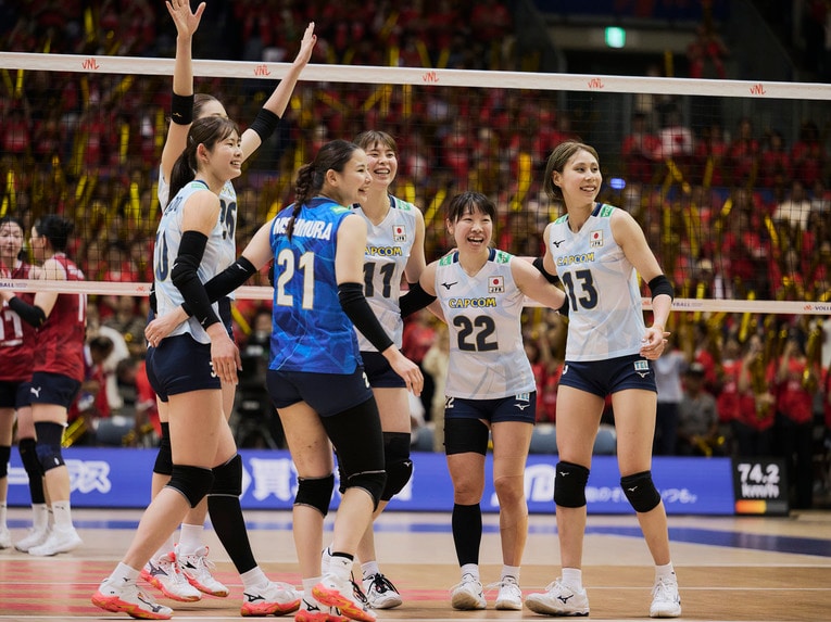 バレーボールネーションズリーグ 韓国戦　©︎Yuki Suenaga