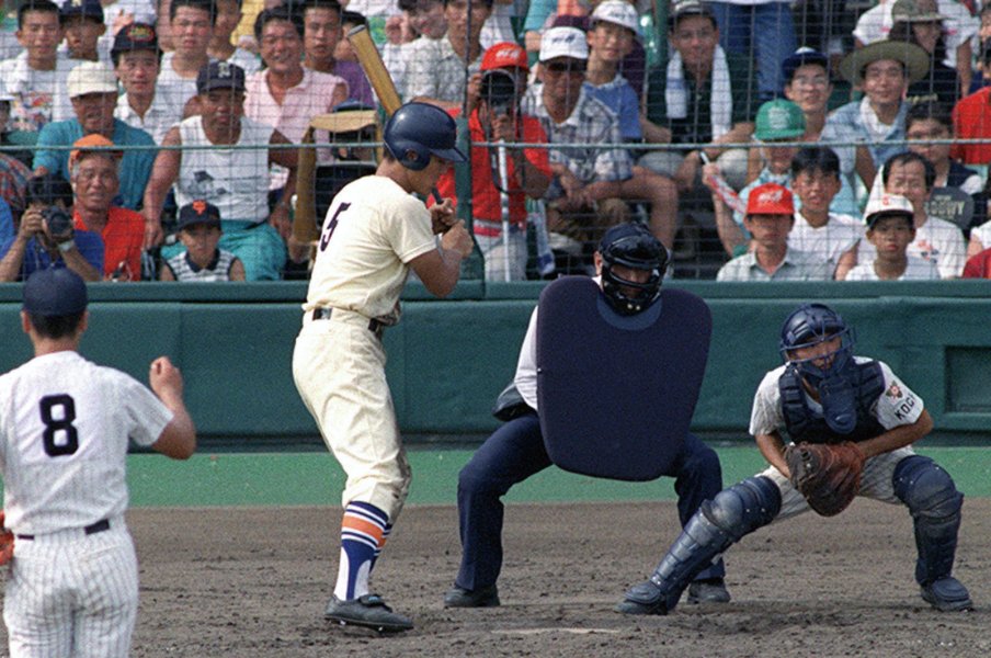《水島マンガの野球予言》甲子園5打席連続敬遠は星稜・松井秀喜より15年前に明訓・山田太郎が経験、しかも勝っていた!<Number Web> photograph by KYODO
