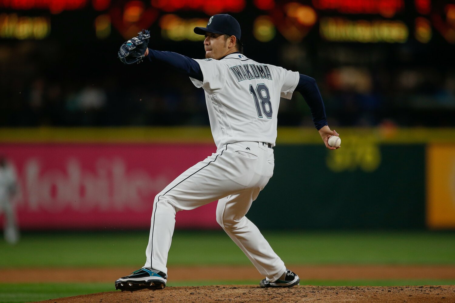 マリナーズ時代の岩隈久志　©︎Getty Images