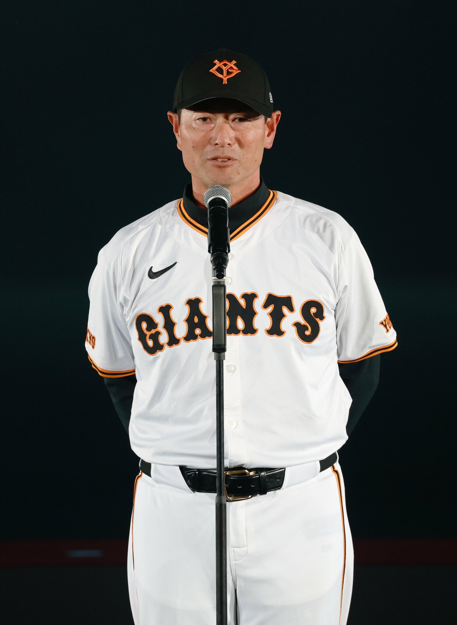 日本シリーズ中の10月28日、電撃的に巨人退団を発表した桑田真澄二軍監督　©JIJI PRESS