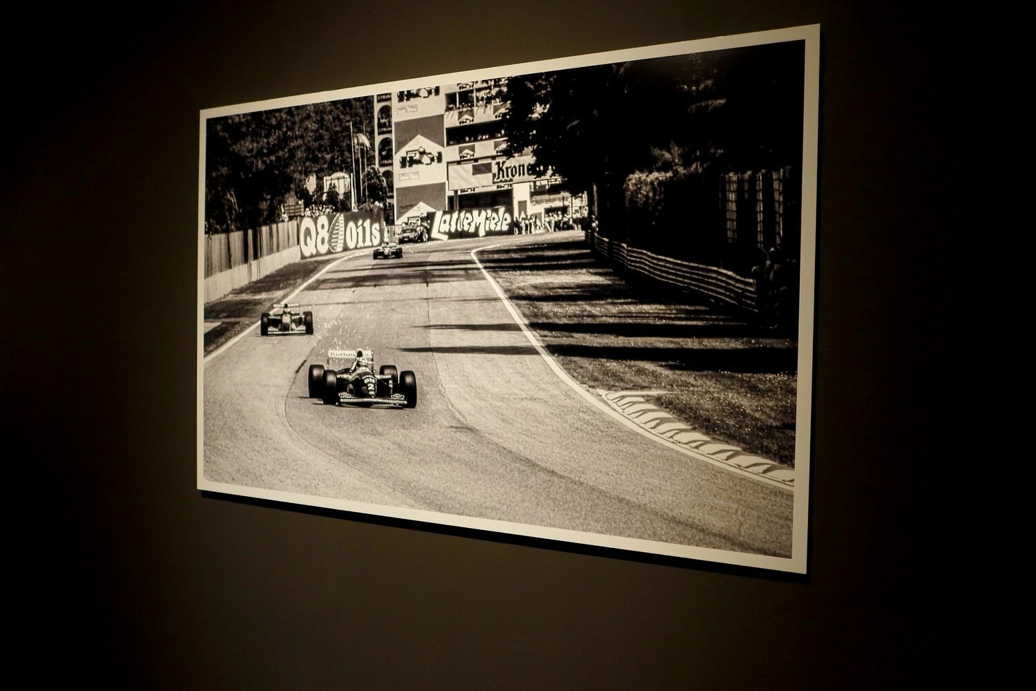 オルシが撮影したセナの最後の勇姿。写真展に展示されていた　©Masahiro Owari