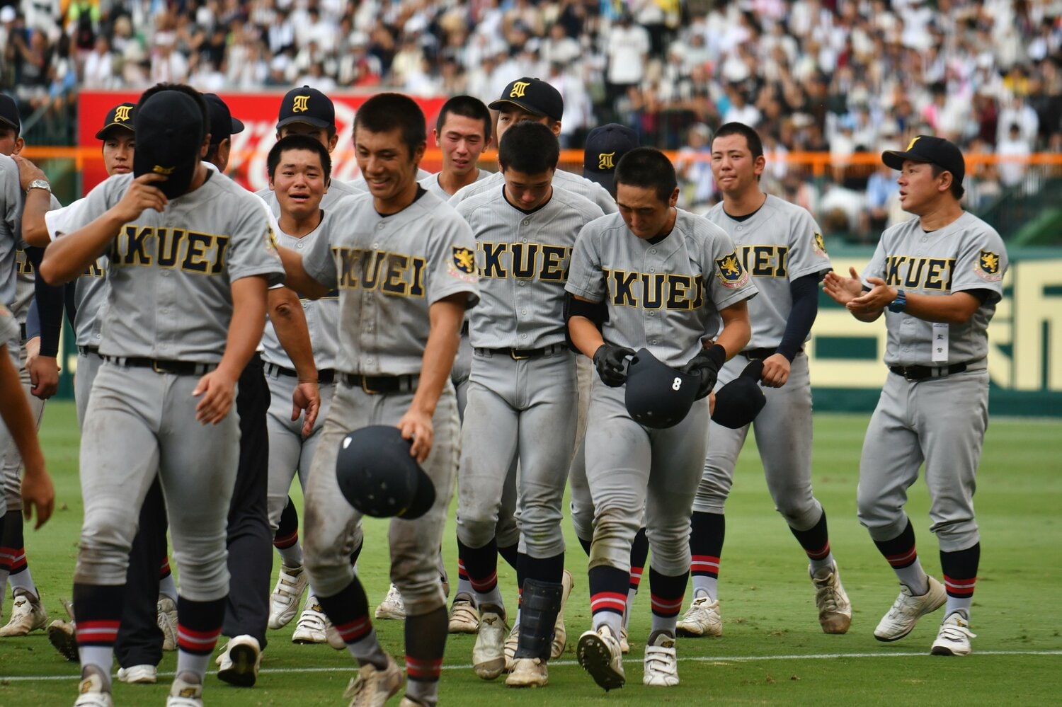 今夏の甲子園決勝で仙台育英高は慶応高に敗れて準優勝　©Hideki Sugiyama