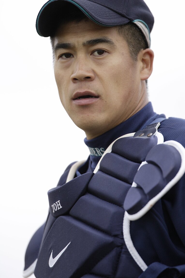 マリナーズ時代の城島　©Takuya Sugiyama