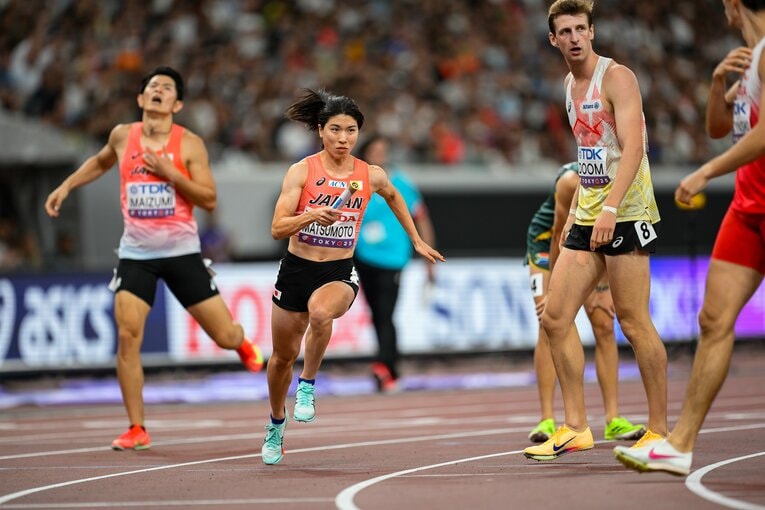 昨年9月の東京世界陸上では混合1600mリレーで8位入賞の立役者に　©Nanae Suzuki