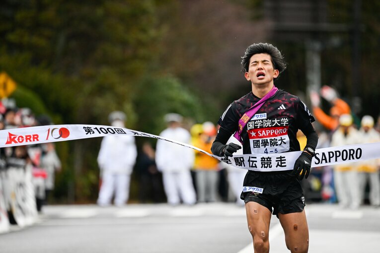 前田監督が名前を挙げた上原は年始の箱根では山上りを担当　©Nanae Suzuki
