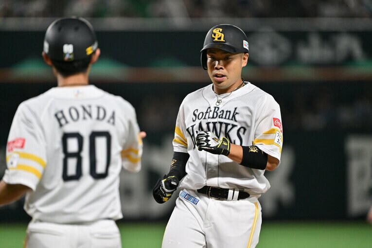 ソフトバンクで異次元の活躍を見せている近藤健介 ©Hideki Sugiyama