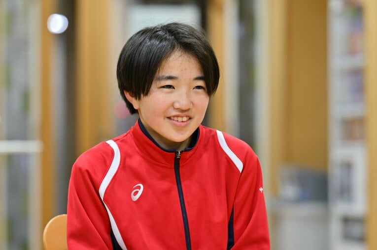 昨年の都大路で1区を走った中島。大学は理学部か工学部を目指すいう　©Hideki Sugiyama