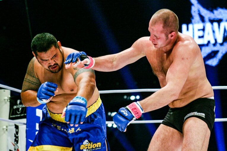 2006年大晦日、“60億分の1”エメリヤーエンコ・ヒョードルが持つPRIDEヘビー級王座に挑戦　©Susumu Nagao