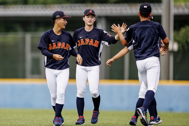 U-18野球代表のオフショット　©Kichi Matsumoto