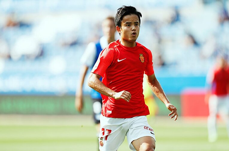 先発出場を果たした久保建英。プレー時間を増やしつつ、結果を残していきたい ／ photograph by Daisuke Nakashima