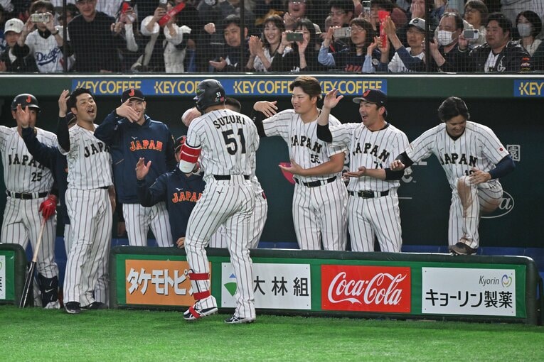 韓国戦で2打席連続の本塁打を放った鈴木誠也　©️Hideki Sugiyama