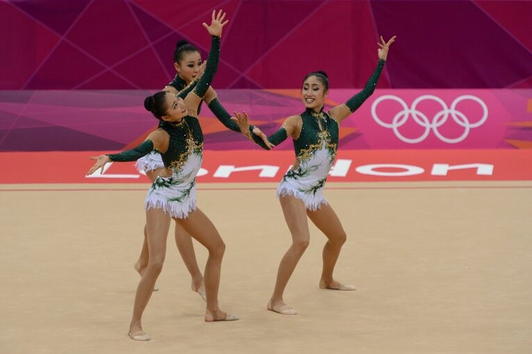 【これが一糸乱れぬフェアリージャパンの演技】サイード横田さんも出場したロンドン五輪団日本代表の演技を見る　©Asami Enomoto/JMPA